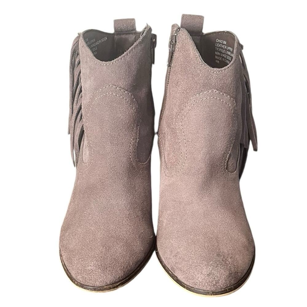STEVE MADDEN Ohio Taupe Leather Western Boots‎ w/Fringe Women's Size 9 - Picture 7 of 7